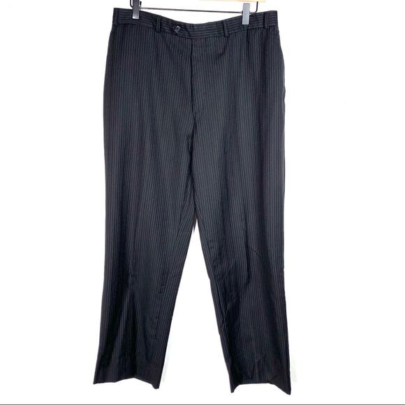 Michael Kors charcoal grey pinstripe straight dress pants men's size 32/29 32x29 - Picture 1 of 4